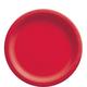 Red Extra Sturdy Paper Lunch Plates, 8.5in, 50ct